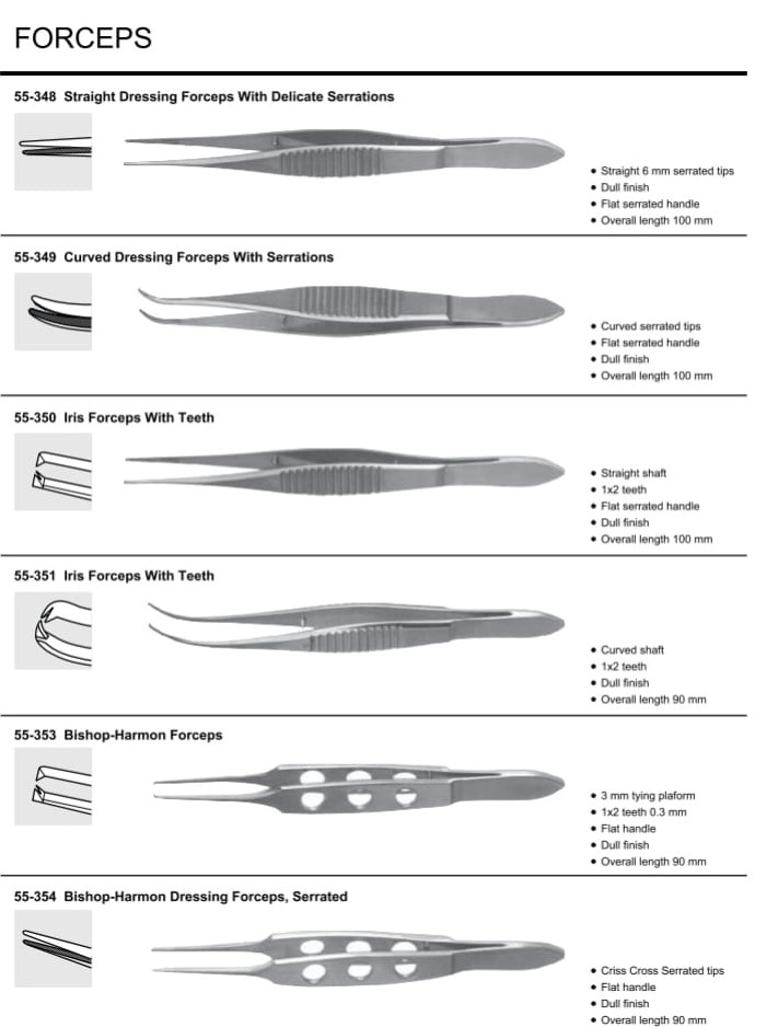 OPTHALMOLOGY Instruments